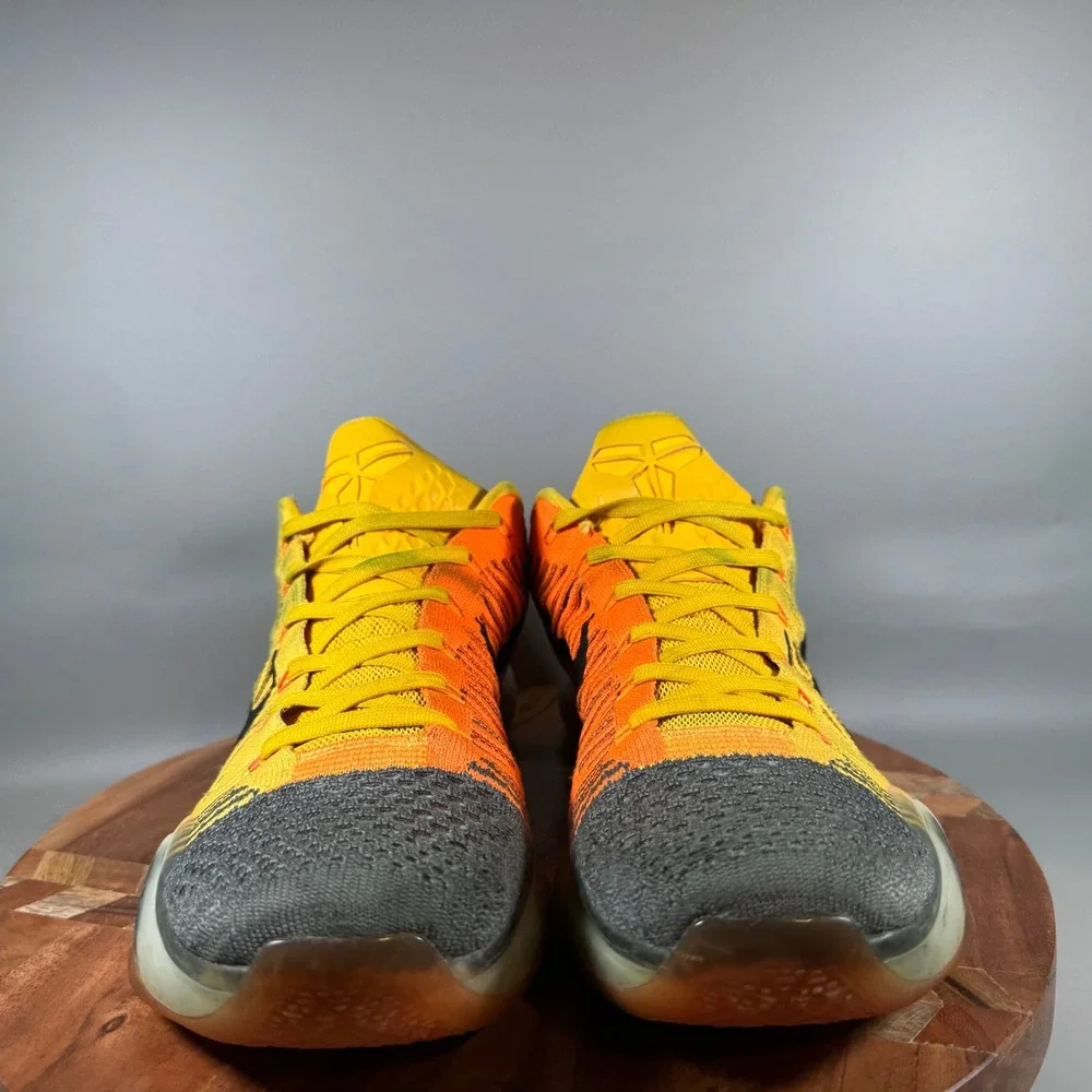 Nike Kobe 10 Elite Low Chester Total Orange Black 747212-818 Mens Size 12